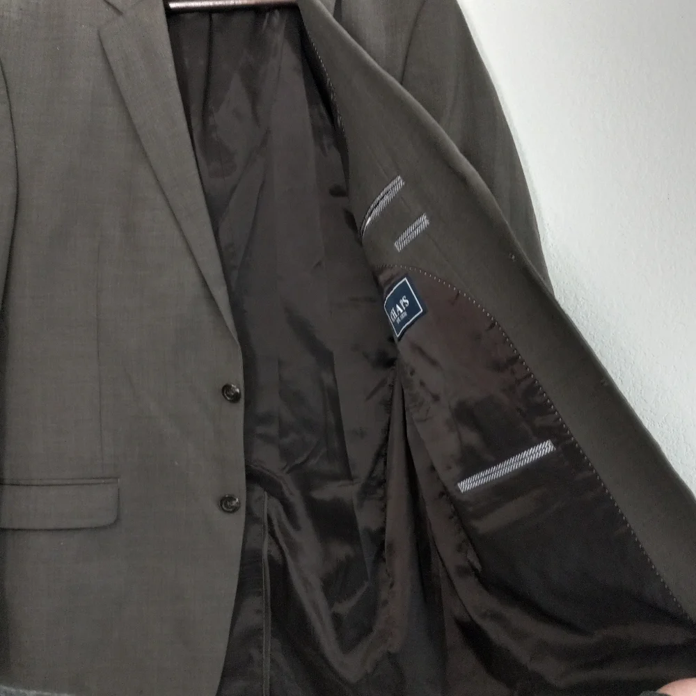 Chaps Ralph Lauren Men's Taupe Brown Suit